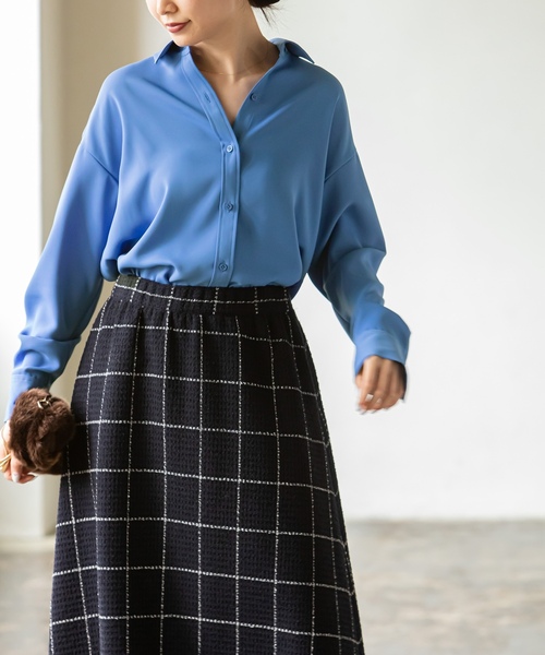 「NOBLE」 長袖シャツ FREE ホワイト レディース_画像2