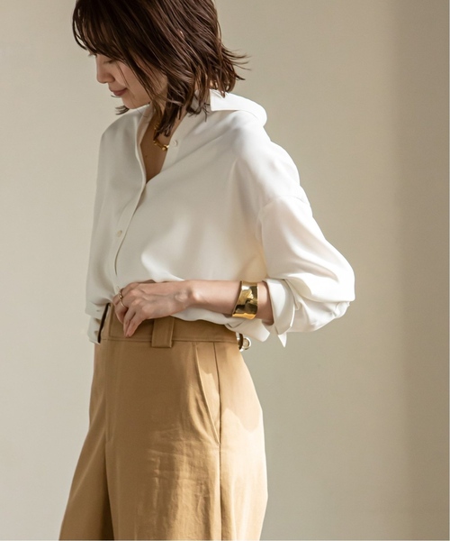 「NOBLE」 長袖シャツ FREE ホワイト レディース_画像3