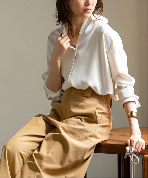 「NOBLE」 長袖シャツ FREE ホワイト レディース_画像8