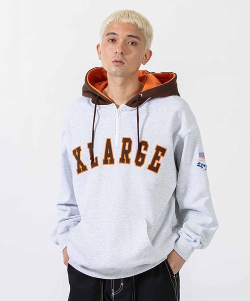 XLARGE（エクストラ ラージ） プルオーバーパーカー M グレー メンズ
