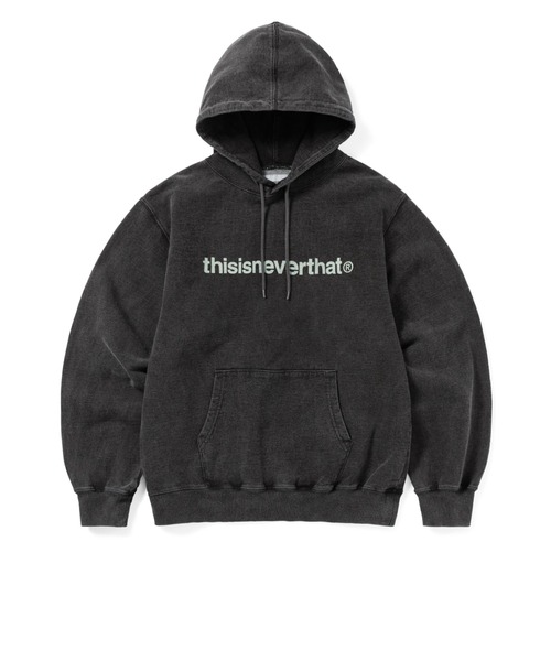 thisisneverthat 黒パーカー thisisneverthat（ディスイズネバーザット） パーカー T-Logo Hoodie