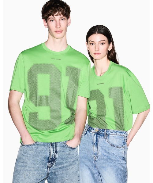 ★2枚まとめ★ アルマーニ エクスチェンジ ポロシャツ 緑 白 ARMANI EXCHANGE tシャツ 「A|X アルマーニ エクスチェンジ」91ロゴ