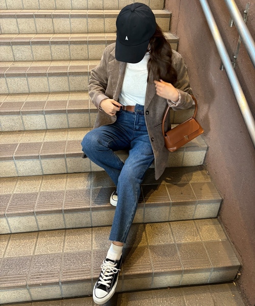 「ISOOK」 デニムパンツ FREE ブラック レディース_画像4