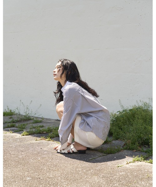 「MIESROHE」 長袖シャツ FREE ホワイト レディース_画像2