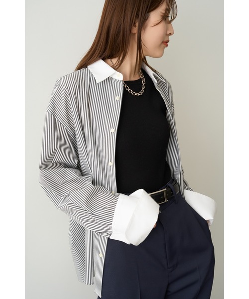 「MIESROHE」 長袖シャツ FREE ホワイト レディース_画像8