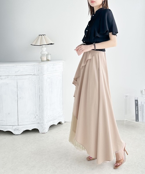 「mily bilet」 プリーツスカート X-LARGE ブラック レディース_画像7