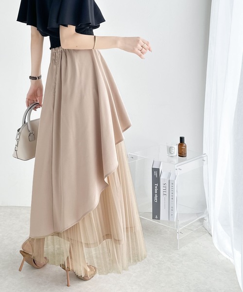 「mily bilet」 プリーツスカート X-LARGE ブラック レディース_画像8