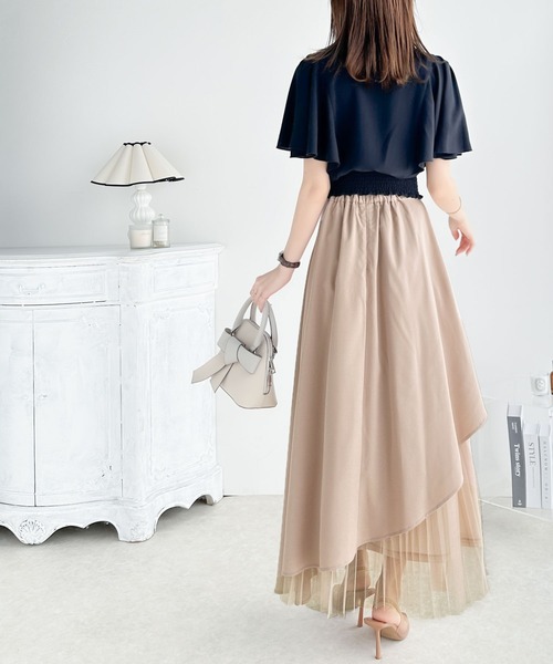 「mily bilet」 プリーツスカート X-LARGE ブラック レディース_画像9