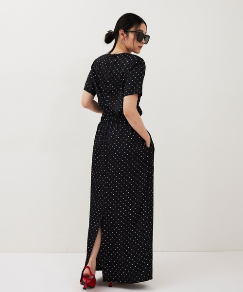 HANNE スカート ドットサテンロングスカート : ZOZOTOWN Yahoo!店