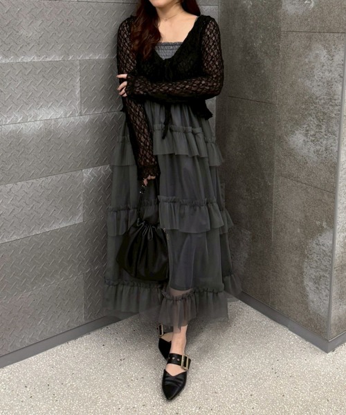 レディース deci Couture キャミワンピース ブラック S