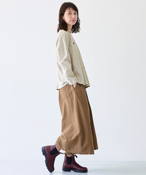「Sunny clouds」 長袖ブラウス MEDIUM ベージュ レディース_画像5