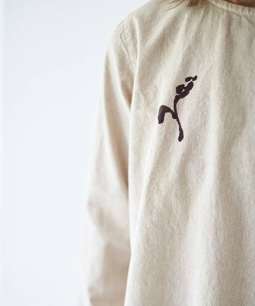 「Sunny clouds」 長袖ブラウス MEDIUM ベージュ レディース_画像9