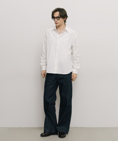 HYKE JACQUARD SHIRT  ジャガード　シャツ LURAKU シャツ 「LURAKU」Jacquard Regular Shirt / ジャガード