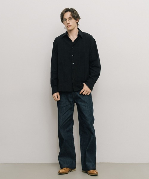 HYKE JACQUARD SHIRT  ジャガード　シャツ LURAKU シャツ 「LURAKU」Jacquard Regular Shirt / ジャガード