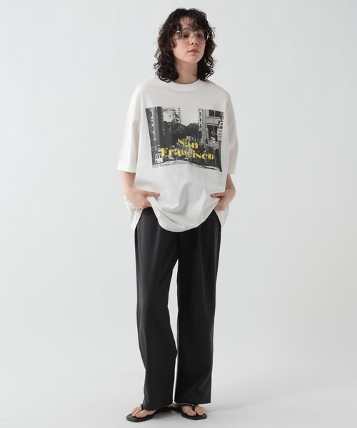 George's tシャツ カラーロゴフォトプリントTシャツ メンズ レディース