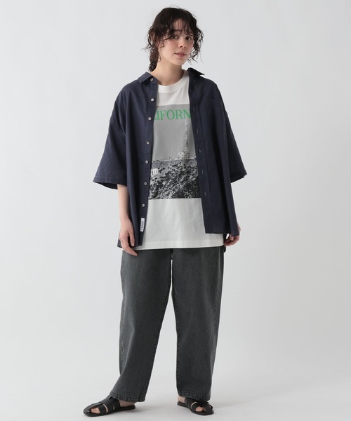 George's tシャツ カラーロゴフォトプリントTシャツ メンズ レディース