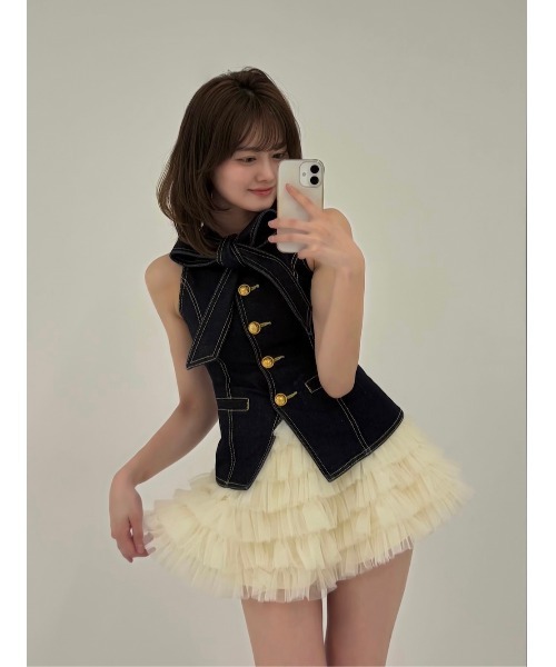 Darich（ダーリッチ） スカート コルセットデザインボリュームチュール
