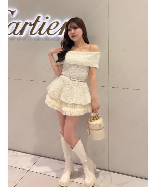 Darich（ダーリッチ） スカート コルセットデザインボリュームチュール