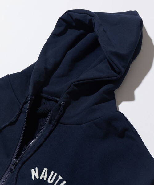 「NAUTICA」 ジップアップパーカー MEDIUM ネイビー メンズの画像