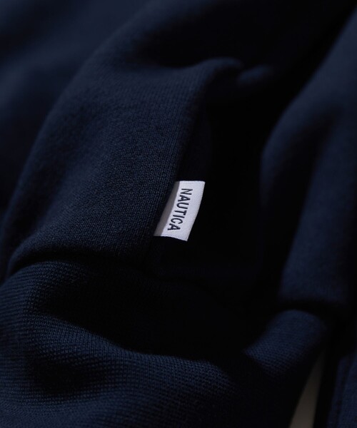 「NAUTICA」 ジップアップパーカー MEDIUM ネイビー メンズの画像