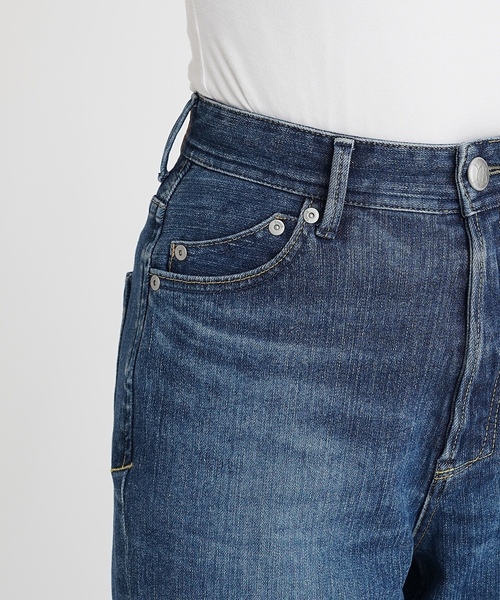 「YANUK」 デニムパンツ 22inch インディゴブルー レディースの画像
