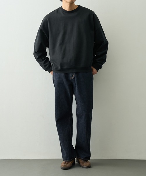トレーナー スウェット 「MARKAWARE/マーカウェア」HUGE SHORT SWEAT メンズの画像