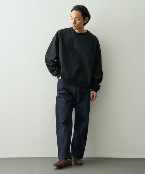 トレーナー スウェット 「MARKAWARE/マーカウェア」HUGE SHORT SWEAT メンズの画像