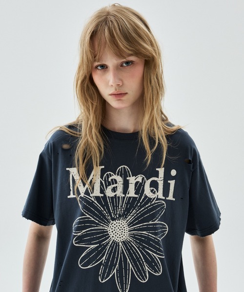 完売TシャツTSHIRT FLOWERMARDI GRADATION Mardi Mercredi（マルディメクルディ） tシャツ TSHIRT FLOWERMARDI