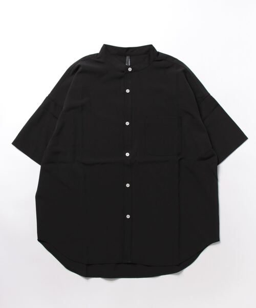 「THISIS」 「HALHAM」半袖ブラウス LARGE ブラック レディース_画像3