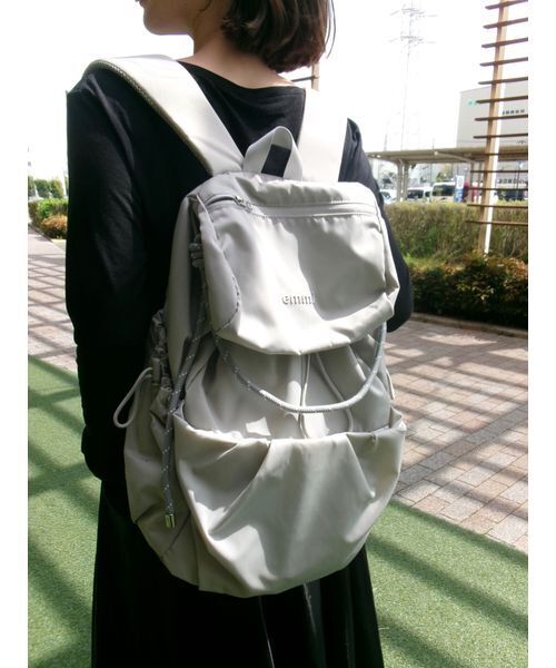 新品未使用❣️タグ付き emmi リュック バックパック ベージュ 新品未使用❣️タグ付き emmi リュック バックパック ベージュ 楽天