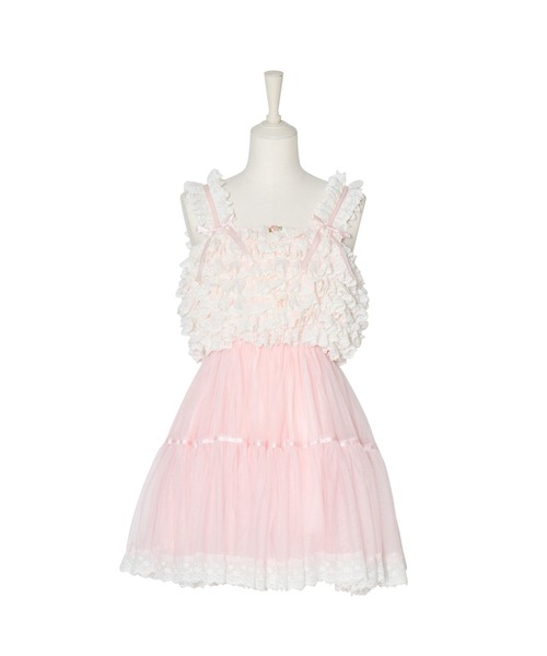 ワンピース lacy tulle camisole onepieceの画像
