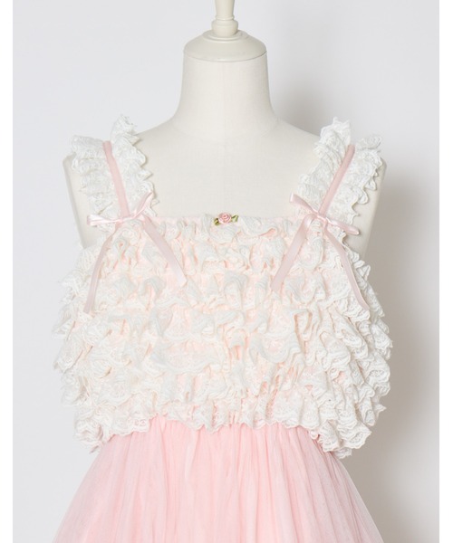 ワンピース lacy tulle camisole onepieceの画像