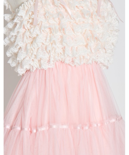 ワンピース lacy tulle camisole onepieceの画像