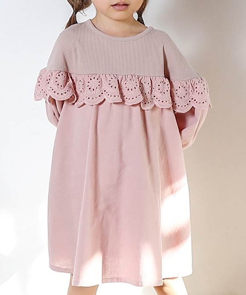 「Biquette Club」 「KIDS」ドッキングワンピース 120cm ベージュ キッズ_画像9