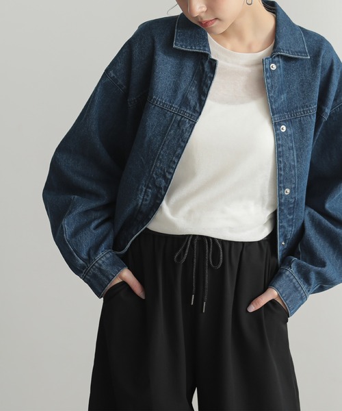 「for/c」 デニムジャケット M インディゴブルー レディース_画像2