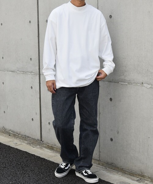 「SHIPS any」 長袖Tシャツ MEDIUM ホワイト メンズ_画像3