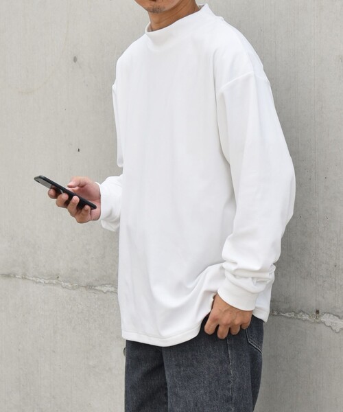 「SHIPS any」 長袖Tシャツ MEDIUM ホワイト メンズ_画像6