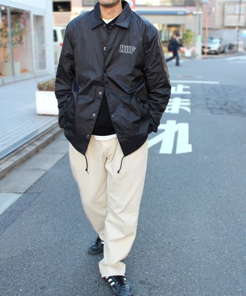 「HUF」 コーチジャケット S ブラック メンズ_画像6