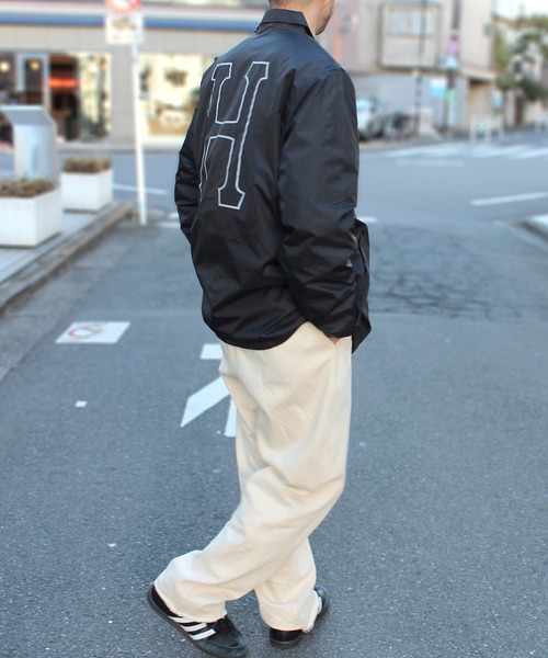 「HUF」 コーチジャケット S ブラック メンズ_画像9