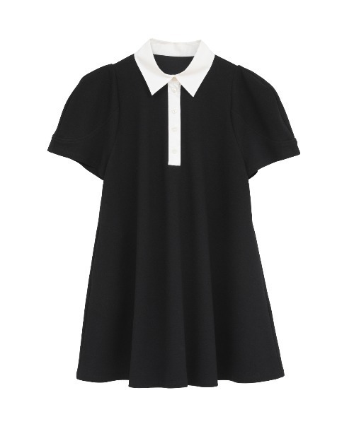 ROUND SLEEVE POLO TOPS レディース | MANOF | 20