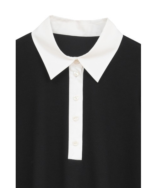 ROUND SLEEVE POLO TOPS レディース | MANOF | 22