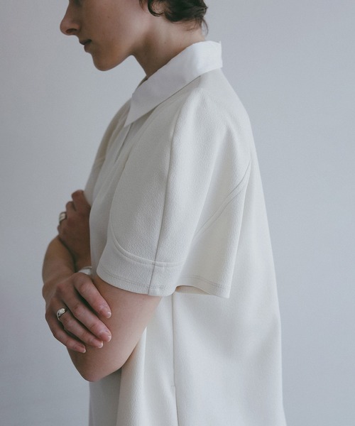 ROUND SLEEVE POLO TOPS レディース | MANOF | 11