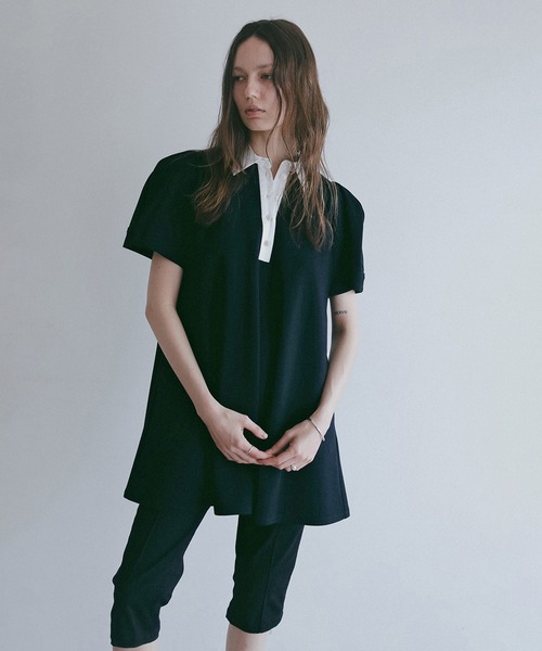 ROUND SLEEVE POLO TOPS レディース | MANOF | 12