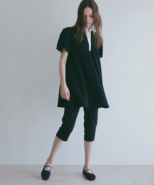 ROUND SLEEVE POLO TOPS レディース | MANOF | 16
