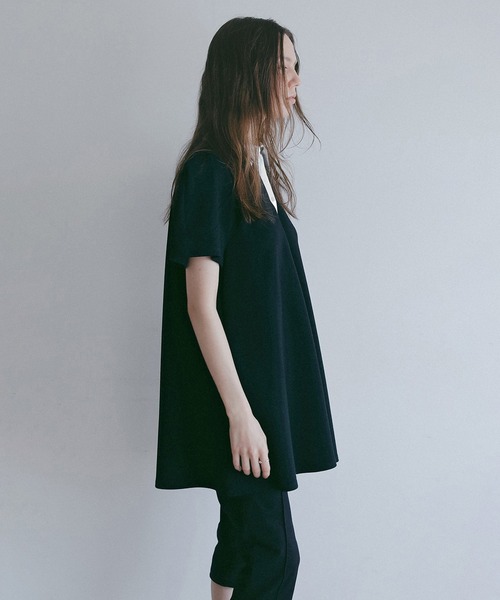 ROUND SLEEVE POLO TOPS レディース | MANOF | 17