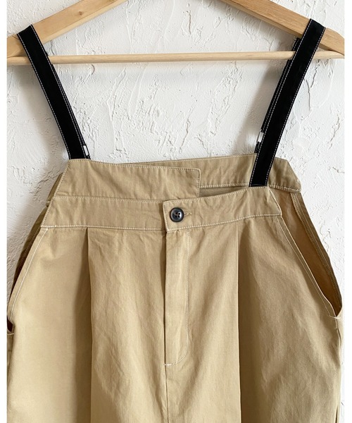 She's Closet サロペット オーバーオール 綿ツイルフロントタック
