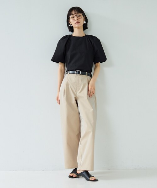 「GALLEST」 半袖ブラウス 38 ブラック レディース_画像7