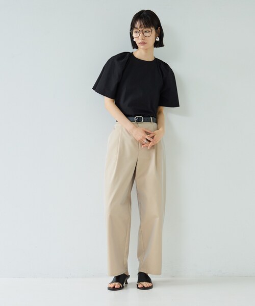 「GALLEST」 半袖ブラウス 38 ブラック レディース_画像8
