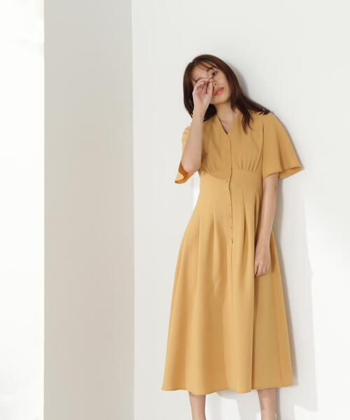 「NATURAL BEAUTY BASIC」 半袖ワンピース SMALL ネイビー レディース_画像7