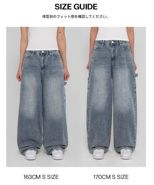 「BLACKUP」 デニムパンツ LARGE ライトブルー レディース_画像2